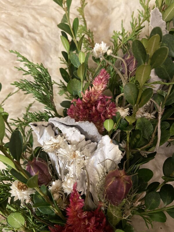 Ruby Sliver Full Evergreen Wreath - Image 2