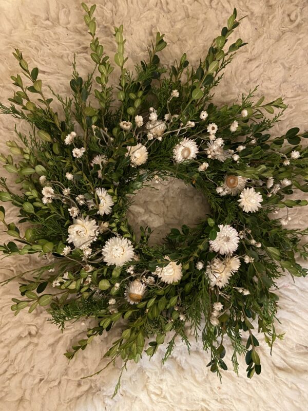First Snow Full Evergreen Wreath