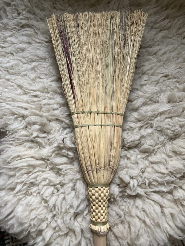 Striped Gold Full-Size Broom
