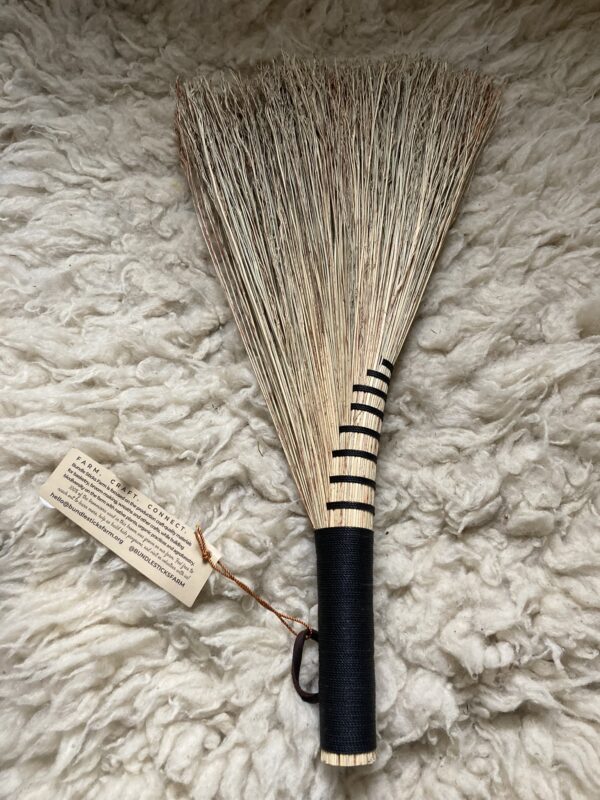 Hand Broom with Black Thread