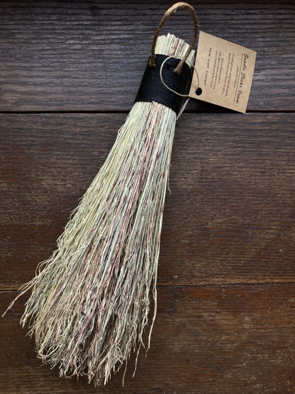 Whisk Broom with Black Thread