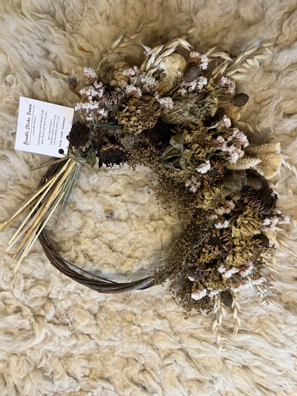 Dried Flower Wreath - Nothing is Black and White