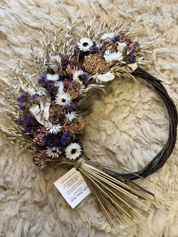 Dried Flower Wreath - Mountain Heather